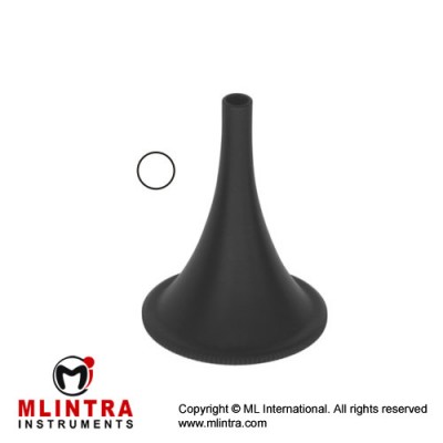 Hartmann Ear Speculum Fig. 3 - Black Stainless Steel, 3.6 cm / 1 1/2"